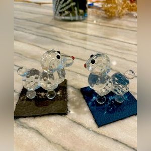 Vintage Crystal Decoration cute poppies